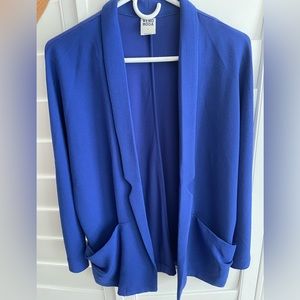 Vera Moda royal blue open blazer. Size S.